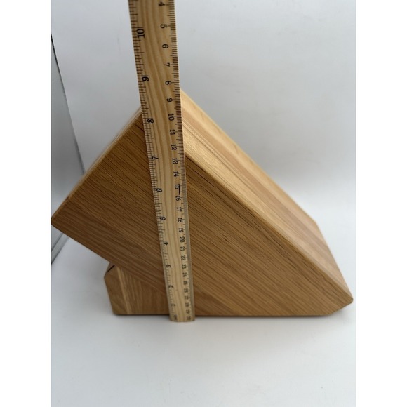 Cutco 1748 Homemaker 18 Slot Knife Block 8 Steak Slots Honey Oak Wood - Picture 6 of 8